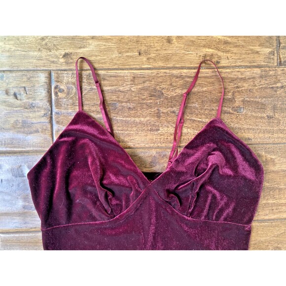 Windsor Velvet Y2K Mini Dress Small Red Goth Whimsigoth Vamp Romantic Holiday - Picture 3 of 8